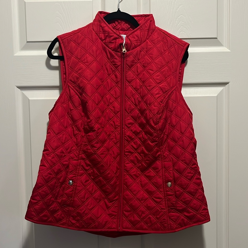 Croft & Barrow Red Quilted Vest